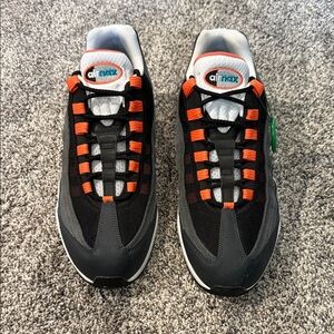 Nike Air Max Black and Orange Sneakers